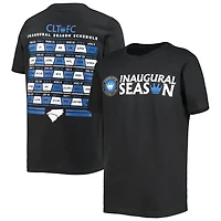 Youth Charlotte FC Inaugural Schedule T-Shirt