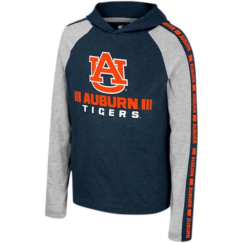 Youth Colosseum Auburn Tigers Ned Raglan Long Sleeve Hooded T-Shirt