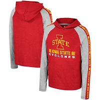 Youth Colosseum Iowa State Cyclones Ned Raglan Long Sleeve Hooded T-Shirt