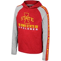 Youth Colosseum Iowa State Cyclones Ned Raglan Long Sleeve Hooded T-Shirt