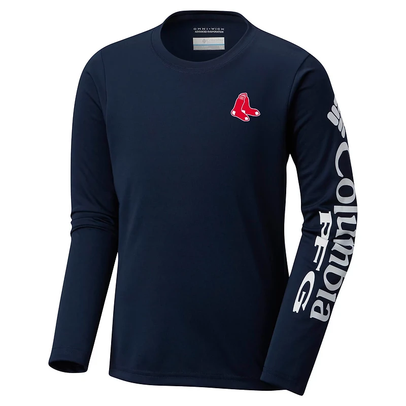 Youth Columbia Boston Red Sox Terminal Tackle Long Sleeve T-Shirt