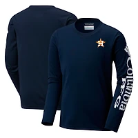 Youth Columbia Houston Astros Terminal Tackle Long Sleeve T-Shirt