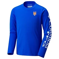 Youth Columbia New York Mets Terminal Tackle Long Sleeve T-Shirt