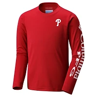 Youth Columbia Philadelphia Phillies Terminal Tackle Long Sleeve T-Shirt