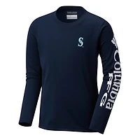 Youth Columbia Seattle Mariners Terminal Tackle Long Sleeve T-Shirt