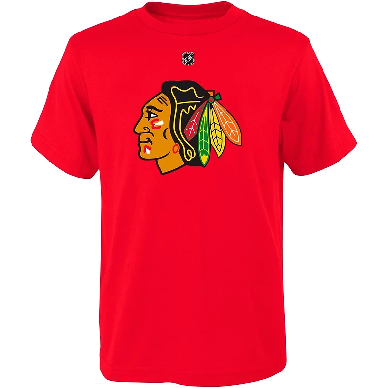 Youth Connor Bedard Chicago hawks Player Name  Number T-Shirt