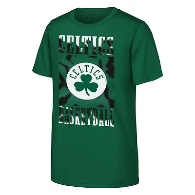 Youth Kelly Boston Celtics Garage Hero T-Shirt