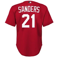 Youth Mitchell  Ness Deion Sanders Cincinnati s Cooperstown Mesh Batting Practice Jersey