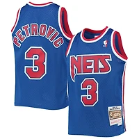 Youth Mitchell  Ness Drazen Petrovic New Jersey Nets 1992 93 Hardwood Classics Swingman