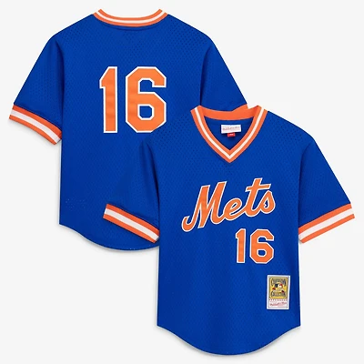 Youth Mitchell Ness Dwight Gooden New York Mets Mesh Batting Practice Jersey