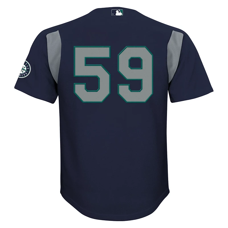 Youth Mitchell Ness Felix Hernandez Seattle Mariners Mesh Batting Practice Jersey