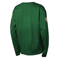 Youth Mitchell  Ness Hunter Milwaukee Bucks Hardwood Classics All Over Long Sleeve T-Shirt