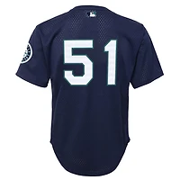 Youth Mitchell  Ness Ichiro Suzuki Seattle Mariners Cooperstown Collection Mesh Batting Practice Jersey