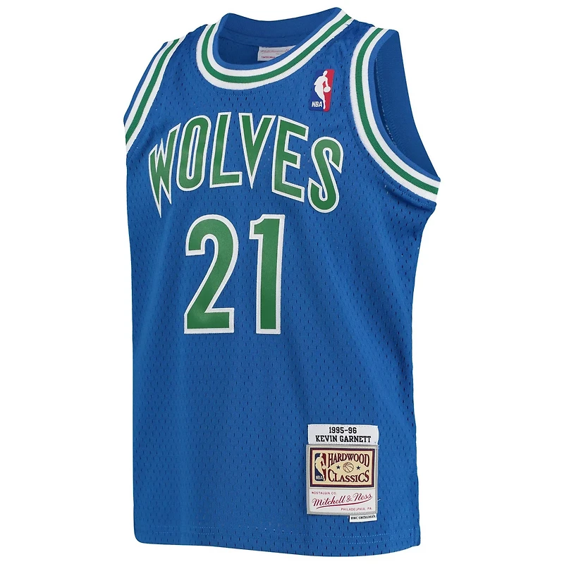 Youth Mitchell Ness Kevin Garnett Minnesota Timberwolves 1995-96 Hardwood Classics Swingman Jersey