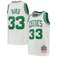 Youth Mitchell  Ness Larry Bird Boston Celtics 1985-86 Hardwood Classics Swingman Throwback Jersey