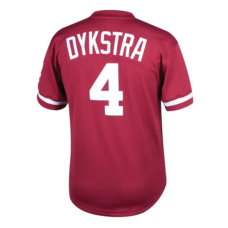 Youth Mitchell Ness Lenny Dykstra Philadelphia Phillies Cooperstown Collection Mesh Batting Practice Jersey