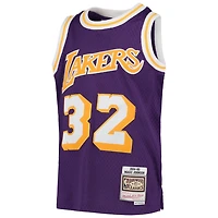 Youth Mitchell  Ness Magic Johnson Los Angeles Lakers 1984-85 Hardwood Classics Swingman Throwback Jersey