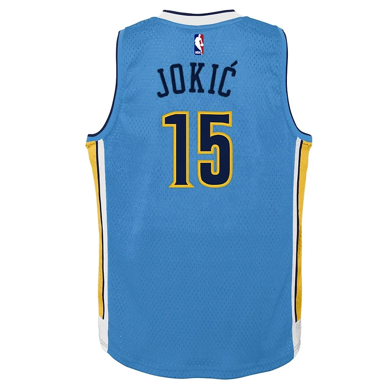 Youth Mitchell Ness Nikola Jokic Light Denver Nuggets 2016 17 Hardwood Classics Swingman Jersey