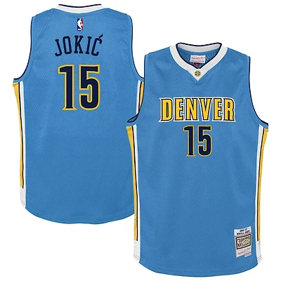 Youth Mitchell  Ness Nikola Jokic Light Denver Nuggets 2016 17 Hardwood Classics Swingman Jersey