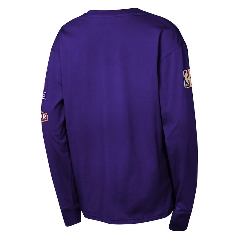 Youth Mitchell  Ness Phoenix Suns Hardwood Classics All Over Long Sleeve T-Shirt