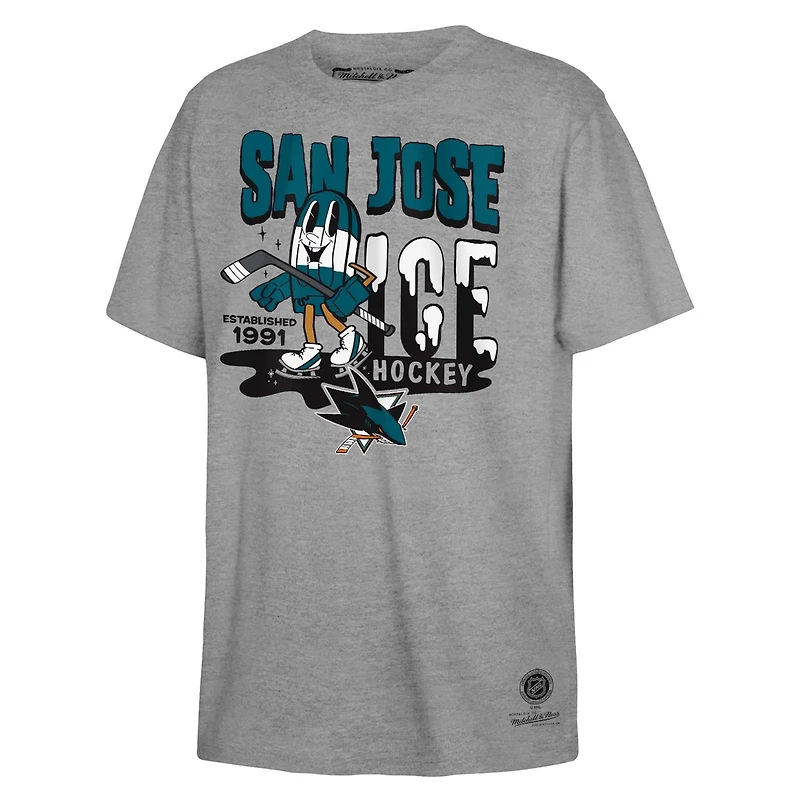 Youth Mitchell  Ness San Jose Sharks Popsicle T-Shirt