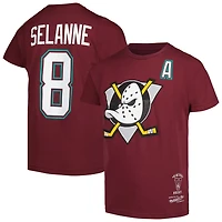 Youth Mitchell  Ness Teemu Selanne Anaheim Ducks Name Number T-Shirt