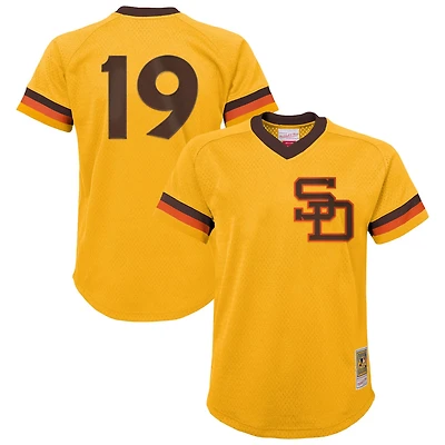 Youth Mitchell  Ness Tony Gwynn San Diego Padres Cooperstown Collection Mesh Batting Practice Jersey