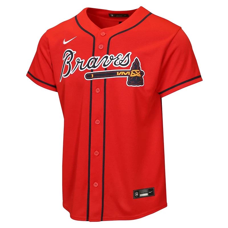 Youth Nike Atlanta Braves Alternate Replica Jersey