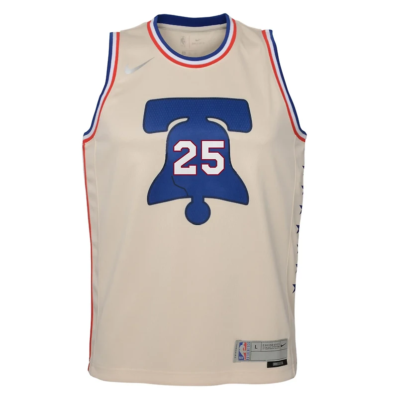 Youth Nike Ben Simmons Philadelphia 76ers 2020 21 Swingman Player Jersey - Earned Edition