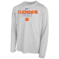 Youth Nike Clemson Tigers 2023 On Court Sole Bench T-Shirt