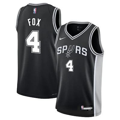 Youth Nike De'Aaron Fox San Antonio Spurs Swingman Jersey - Icon Edition