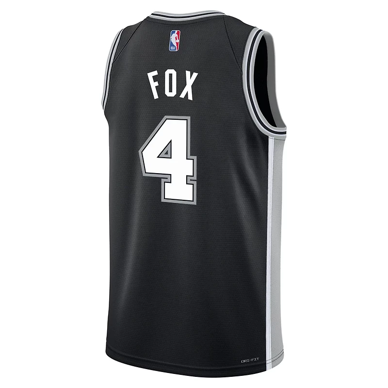 Youth Nike De'Aaron Fox San Antonio Spurs Swingman Jersey - Icon Edition