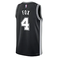 Youth Nike De'Aaron Fox San Antonio Spurs Swingman Jersey - Icon Edition