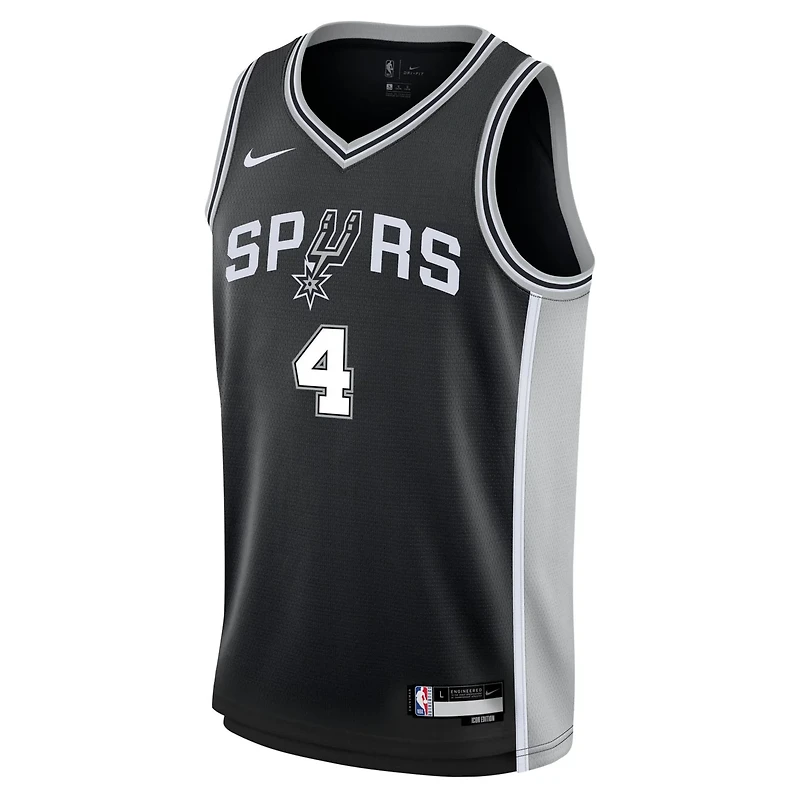Youth Nike De'Aaron Fox San Antonio Spurs Swingman Jersey - Icon Edition