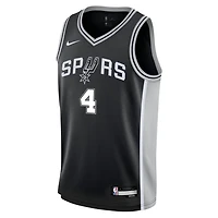 Youth Nike De'Aaron Fox San Antonio Spurs Swingman Jersey - Icon Edition