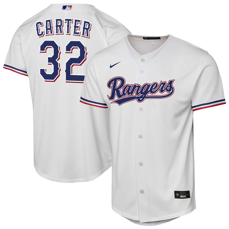 Youth Nike Evan Carter Texas Rangers Home Replica Player Jersey