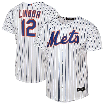 Youth Nike Francisco Lindor New York Mets Home Replica Player Jersey
