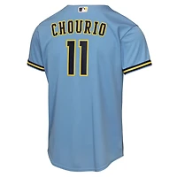Youth Nike Jackson Chourio Light Milwaukee Brewers Road Replica Jersey