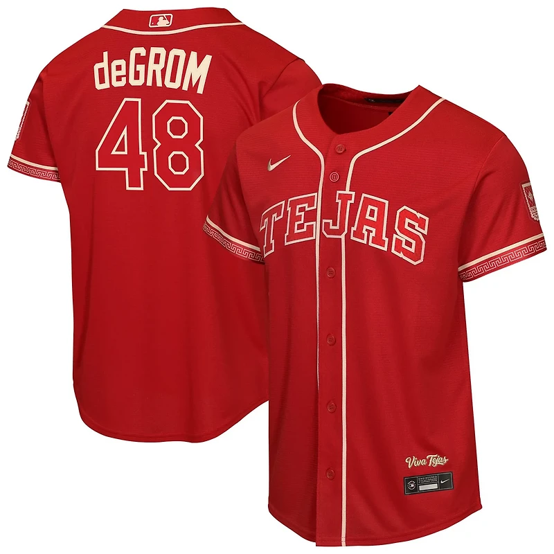 Youth Nike Jacob deGrom Texas Rangers 2026 City Connect Stadium Jersey