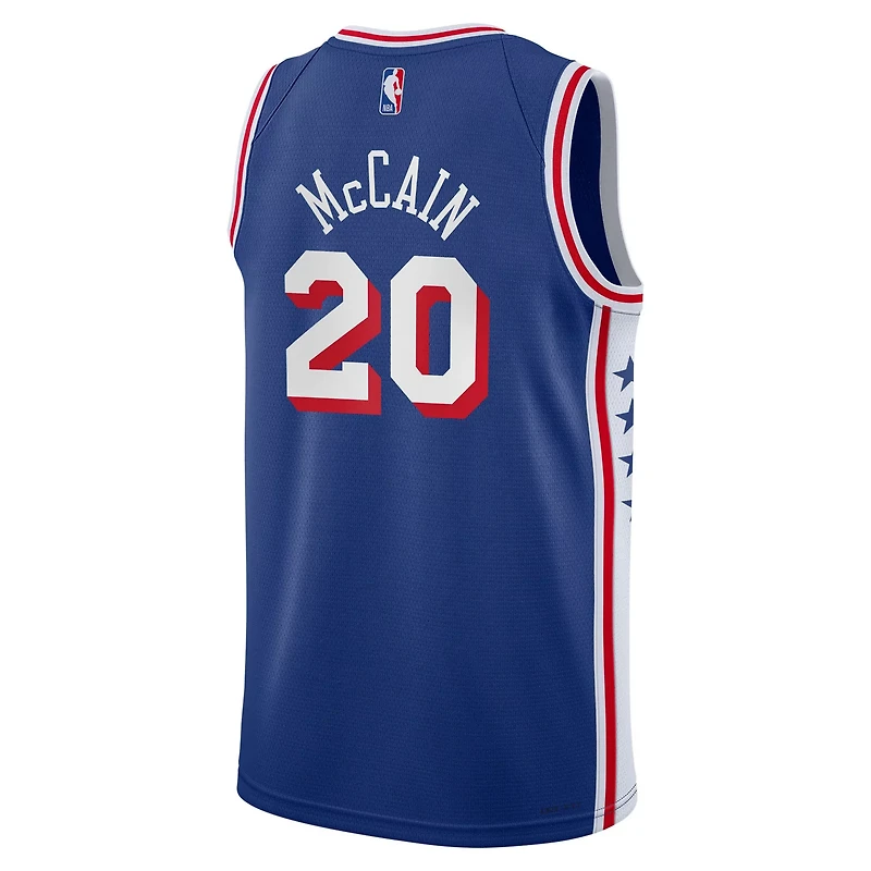 Youth Nike Jared McCain Philadelphia 76ers Swingman Jersey - Icon Edition