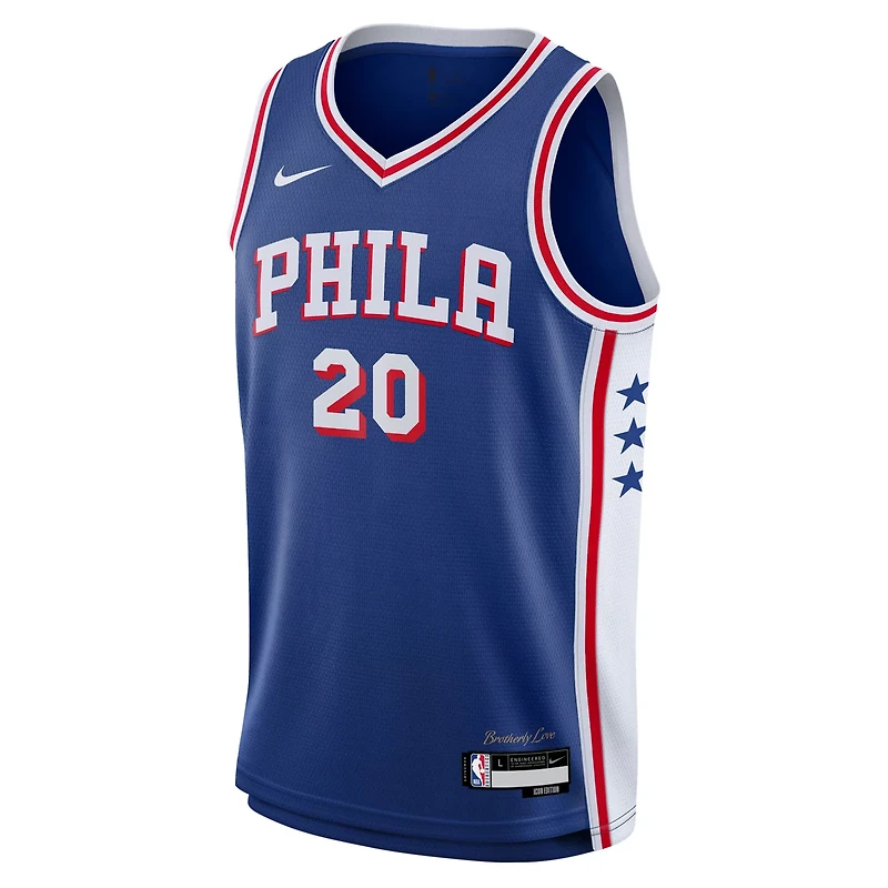 Youth Nike Jared McCain Philadelphia 76ers Swingman Jersey - Icon Edition