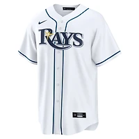 Youth Nike Junior Caminero Tampa Bay Rays Home Replica Jersey