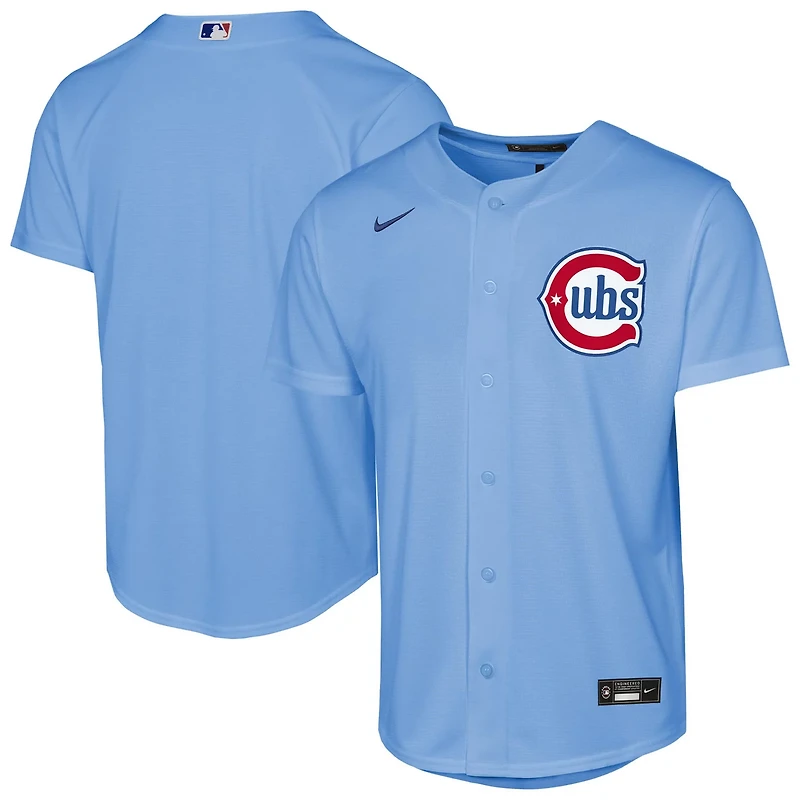 Youth Nike Light Chicago Cubs Alternate Replica Jersey