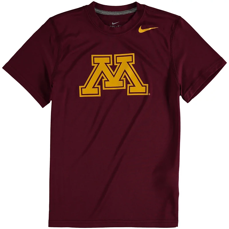 Youth Nike Minnesota Golden Gophers Logo Legend Performance T-Shirt