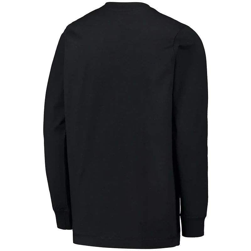 Youth Nike Oklahoma Sooners Arch  Logo 2-Hit Long Sleeve T-Shirt