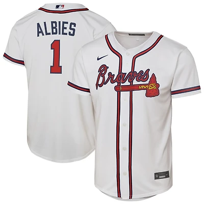 Youth Nike Ozzie Albies Atlanta Braves Home Replica Player Jersey