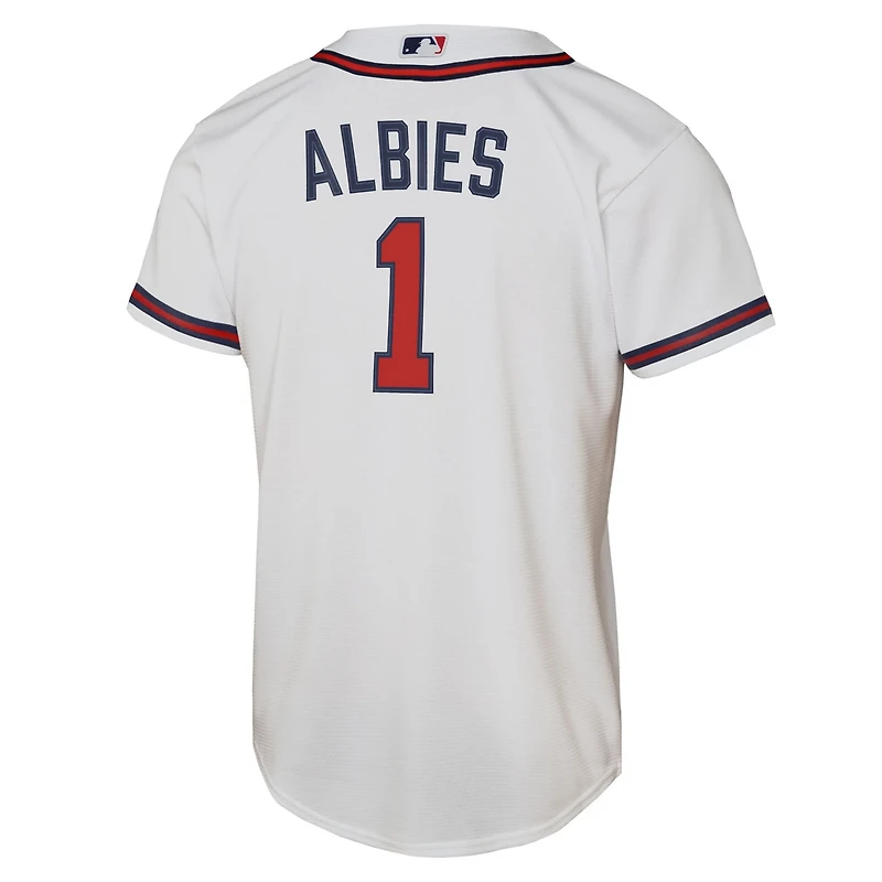Youth Nike Ozzie Albies Atlanta Braves Home Replica Player Jersey