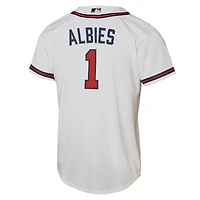 Youth Nike Ozzie Albies Atlanta Braves Home Replica Player Jersey
