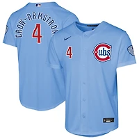 Youth Nike Pete Crow-Armstrong Light Chicago Cubs Alternate 2 Stadium Jersey