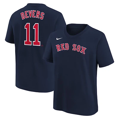 Youth Nike Rafael Devers Boston Red Sox Home Player Name  Number T-Shirt